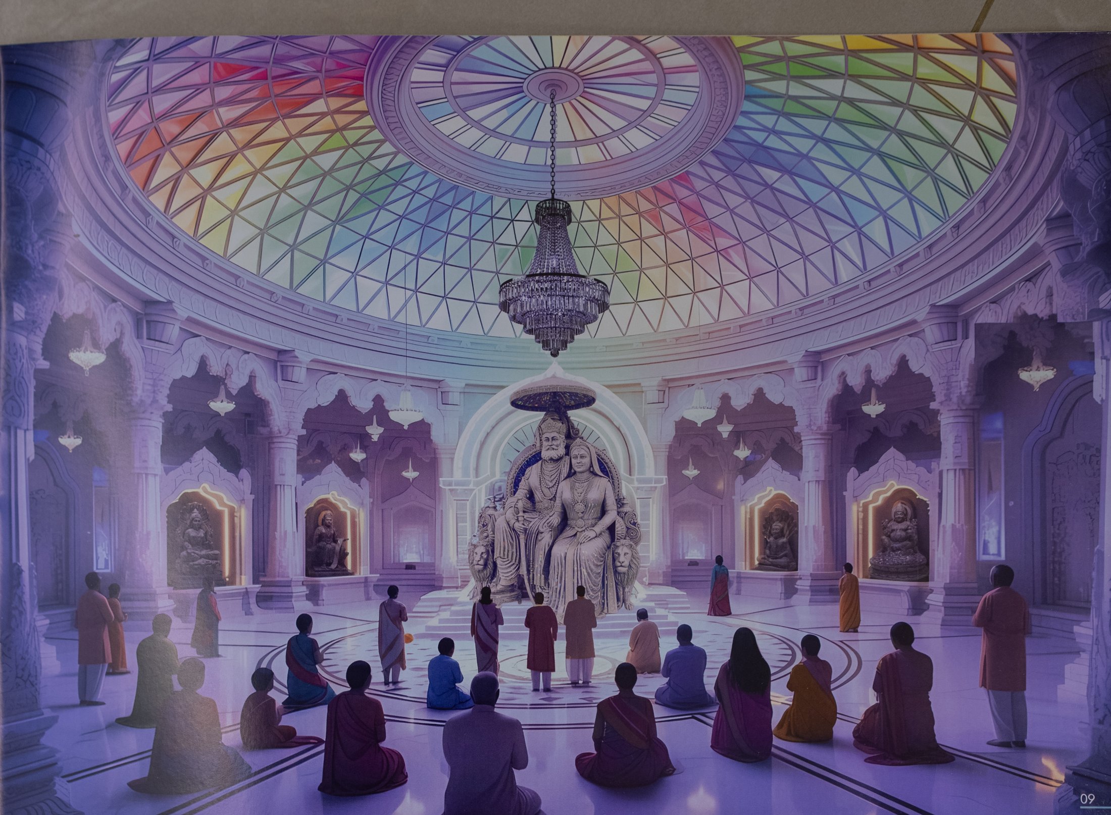 The central sanctum of Agarmath Mandir